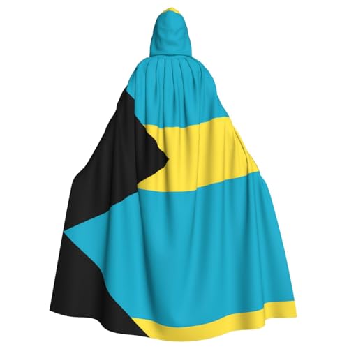 DRGFCXE Der Poncho mit der Flagge des Bahamas Ball-Kapuzenponcho ohne Reißverschluss kommt mit einer übergroßen Kapuze, bequem und weich, sodass Sie die Party in vollen Zügen genießen können von DRGFCXE