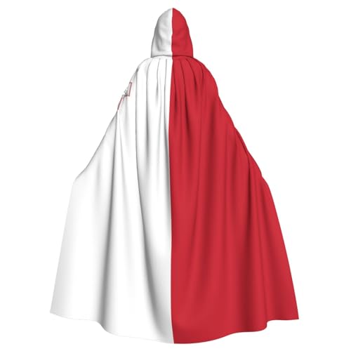 DRGFCXE Der Poncho mit der Flagge von Malta ohne Reißverschluss verfügt über eine übergroße Kapuze, bequem und weich, sodass Sie die Party in vollen Zügen genießen können von DRGFCXE