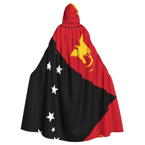 DRGFCXE Der Poncho mit der Flagge von Papua-Neuguinea ohne Reißverschluss verfügt über eine übergroße Kapuze, bequem und weich, sodass Sie die Party in vollen Zügen genießen können von DRGFCXE