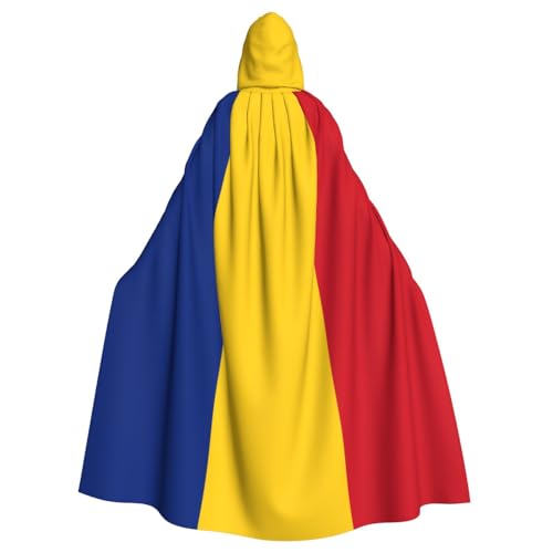 DRGFCXE Der Poncho mit der Flagge von Rumänien ohne Reißverschluss verfügt über eine übergroße Kapuze, bequem und weich, sodass Sie die Party in vollen Zügen genießen können von DRGFCXE