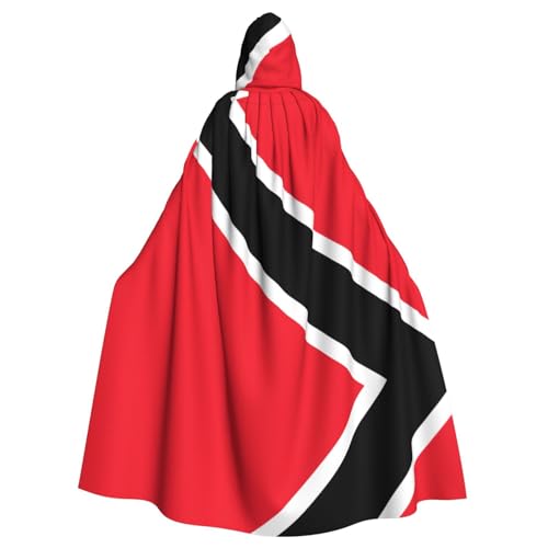 DRGFCXE Kapuzenponcho mit Flagge von Trinidad und Tobago, ohne Reißverschluss, mit übergroßer Kapuze, bequem und weich, damit Sie die Party in vollen Zügen genießen können von DRGFCXE