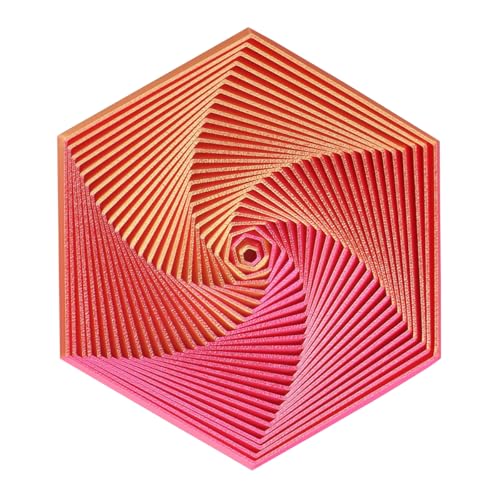 DRJCKOLOTH Fractal Fidget Hexagon,Super Hexagon Fidget Toy,Dekompressionsspielzeug,Sensorisches Spielzeug Fidgets,gedruckte fraktale Fidget Hexagon,für Stress und Angst Fidget Spielzeug,Farbe 2 von DRJCKOLOTH