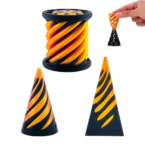 Pyramiden-Fidget-Spielzeug, Spiral Fidget Spielzeug,Unmögliche Pyramiden Durchgangsskulptur,Cone Pyramid Spirale Spielzeug von DRJCKOLOTH