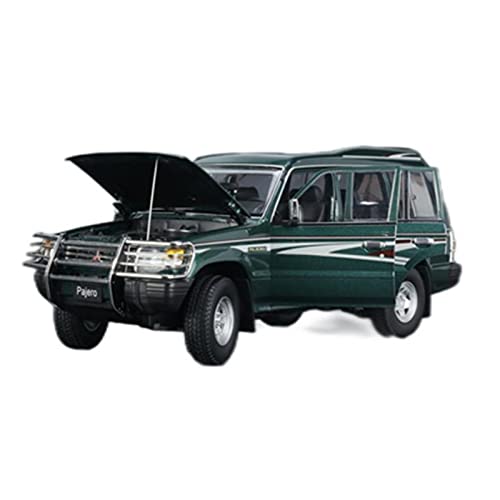 DRModels Motorfahrzeuge Replika Auto 1/18 Diecast Für Mitsubishi Pajero V3 Simulation Geländewagen Modell Erwachsene Sammlung Ornament Souvenir Display Originalgetreue Nachbildung (Color : Green) von DRModels