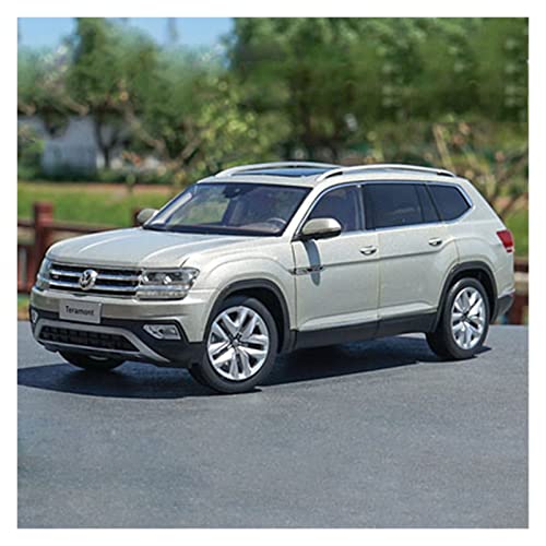 DRModels Motorfahrzeuge Replika Auto 1/18 Für Volkswagen 2019 TERAMONT SUV Simulationslegierung Offroad-Automodell Druckgussfahrzeug Erwachsene Sammlung Originalgetreue Nachbildung (Color : Silver) von DRModels