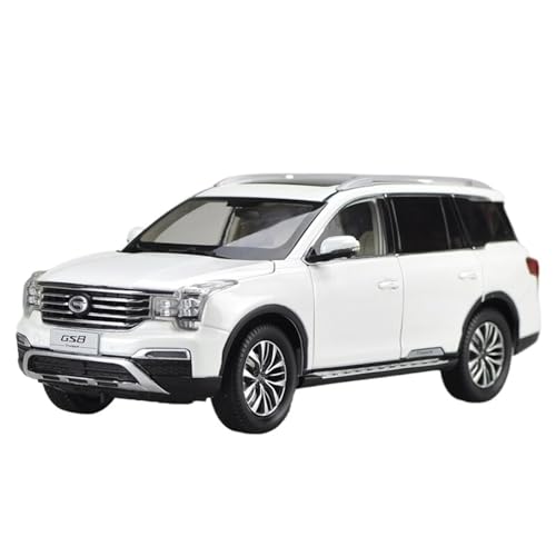 DRModels Motorfahrzeuge Replika Auto Verhältnis 1:18 Für Trumpchi GS8 2016, Statisches Legierungsmodell, Oldtimer-Replik. Lieblingsgeschenk Originalgetreue Nachbildung (Color : White) von DRModels