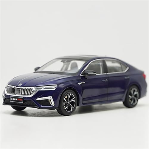 DRModels Motorfahrzeuge Replika Auto Verhältnis 1:18 Für VW Skoda Mingrui 2021, Statisches Legierungsmodell, Oldtimer-Replik. Lieblingsgeschenk Originalgetreue Nachbildung (Color : Blue) von DRModels