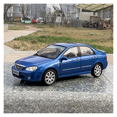 Motorfahrzeuge Replika Auto 1/18 Für KIA CERATO Simulation Diecast Automodell Erwachsene Sammlung Ornament Souvenir Display Originalgetreue Nachbildung (Color : Blue) von DRModels