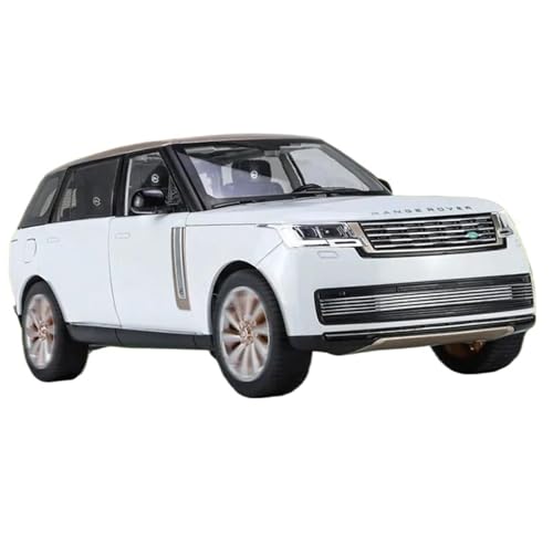 Motorfahrzeuge Replika Auto 1:18 Für Land Rover-Modelle, Maßstabslegierung, Druckguss-Metall, Simulationsmodell, Geschenk, Mini-Fahrzeuge Originalgetreue Nachbildung (Color : White) von DRModels