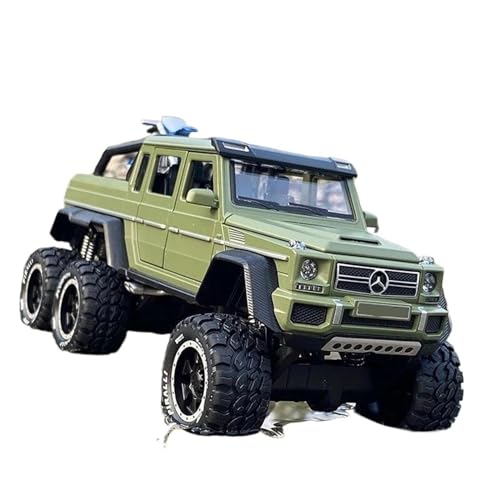 Motorfahrzeuge Replika Auto 1:28 Für Benz G63 G65 Big Tire Legierung Pickup Auto Modell Diecast Metall Off-Road Fahrzeuge Hohe Simulation Originalgetreue Nachbildung (Color : Green) von DRModels