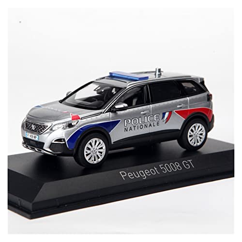 Motorfahrzeuge Replika Auto Boutique 1:43 Für Peugeot 5008 2020 SUV-Simulation Diecast-Legierung Automodell Erwachsene Sammlungsanzeige Originalgetreue Nachbildung (Color : Silver) von DRModels