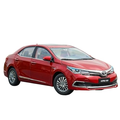 Motorfahrzeuge Replika Auto Modell Aus Druckgusslegierung Im Maßstab 1:18 Für Toyota Corolla, Replikatauto, Sammlung, Ausstellungsgeschenk Originalgetreue Nachbildung (Color : Red) von DRModels