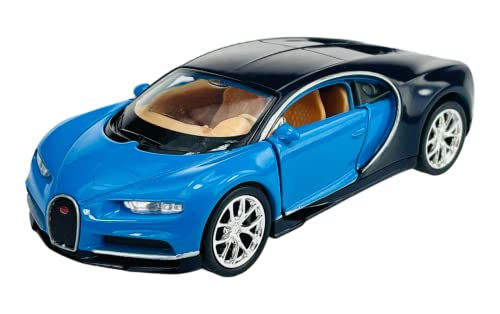 Dromader Welly Bugatti Chiron Coupe Blau 2016 1/34-1/39 Neu Modell Auto Die Cast von DROMADER