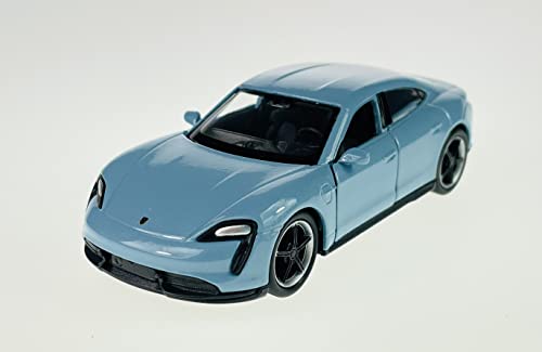 Dromader Welly Porsche Taycan Turbo S Blau 1/34-1/39 Neu Modell Auto Die Cast von DROMADER