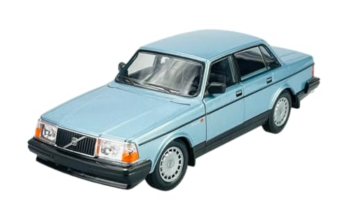 Dromader Welly Volvo 240 GL 240GL Blau 1/24 Die Cast Neu im Kasten Metall Modell Auto von DROMADER