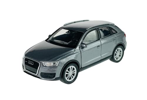 Welly A-U-D-I Q3 8U Grau SUV Ab 2011 ca 1/34-1/39 Metall Modell Auto Die Cast Neu im Kasten von DROMADER