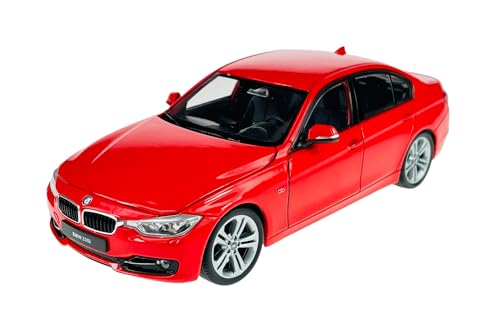 Welly B-M-W 3er F30 335i Limousine Rot 2011-2019 1/24 Modell Auto Die Cast Metall Neu im Kasten von DROMADER