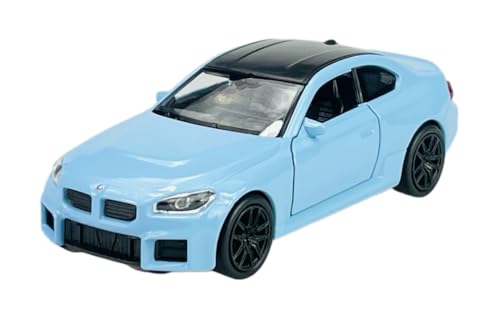 Welly BMW M2 G87 Coupe Blau ca 1/34-1/39 Metall Modell Auto Die Cast Neu im Kasten von DROMADER