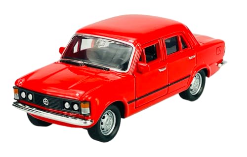 Welly FIAT 125p 125 P Rot 1967-1972 Polski FIAT 1/34-1/39 Metal Modell Auto Die Cast Neu im Kasten von DROMADER