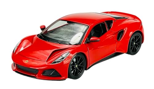 Welly Lotus Emira Coupe Rot Ab 2022 1/24 Modell Auto Die Cast Neu im Kasten von DROMADER