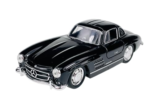 Welly Mercedes-Benz 300SL Coupe Schwarz W198 1954-1963 Flügeltürer 1/34-1/39 Metal Modell Auto Die Cast Neu im Kasten von DROMADER