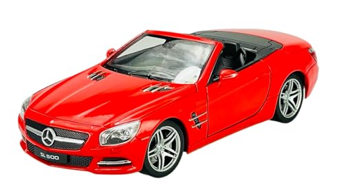 Welly Mercedes-Benz SL-Klasse SL500 SL 500 Offen Rot 1/24 1:24 Modell Auto Die Cast von DROMADER