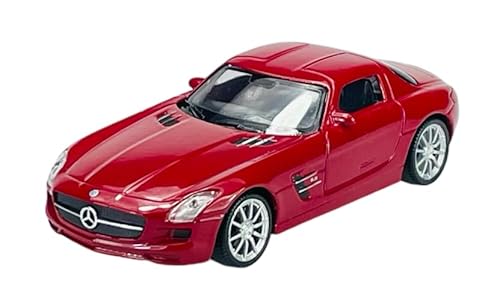 Welly Mercedes-Benz SLS AMG Coupe Rot C197 2009-2014 1/43-1/49 Metal Modell Auto Die Cast Neu im Kasten von DROMADER