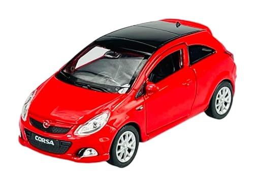 Welly Opel Corsa OPC D Rot 3 TÜrer ca 1/34-1/39 Metall Modell Auto Die Cast Neu im Kasten von DROMADER