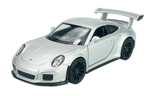 Welly Porsche 911 991 GT3 RS Coupe Silber 2011-2018 1/34-1/39 Metal Modell Auto Die Cast Neu im Kasten von DROMADER