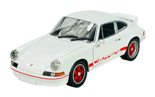 Welly Porsche 911 Carrera RS 2.7 Weiss 1/24 1:24 Metall Modell Auto Die Cast Neu im Kasten von DROMADER