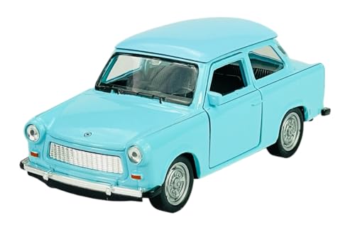 Welly Trabant Trabbi 601 Limousine Blau Ca 1/34-1/39 Metal Modell Auto Die Cast Neu im Kasten von DROMADER