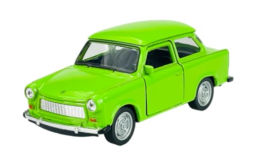 Welly Trabant Trabbi 601 Limousine Grün Ca 1/34-1/39 Metal Modell Auto Die Cast Neu im Kasten von DROMADER