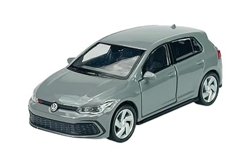 Welly VW Volkwagen Golf 8 VIII GTI 5 Türer Grau 8. Generation Ab 2019 ca 1/34-1/39 Metall Modell Auto Die Cast Neu im Kasten von DROMADER