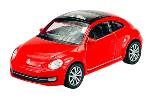 Welly Volkwagen The Beetle New Coupe Ab 2011 Rot 1/34-1/39 Metal Modell Auto Die Cast Neu im Kasten von DROMADER