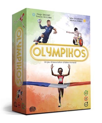 Blackrock Games Olympikos – Gesellschaftsspiel – französische Version – ideal für Familie und Freunde – 8 Jahre und älter – Atmosphäre und Ideenverband – Entdecken Sie die Olympischen Sportarten von DS4GAMES