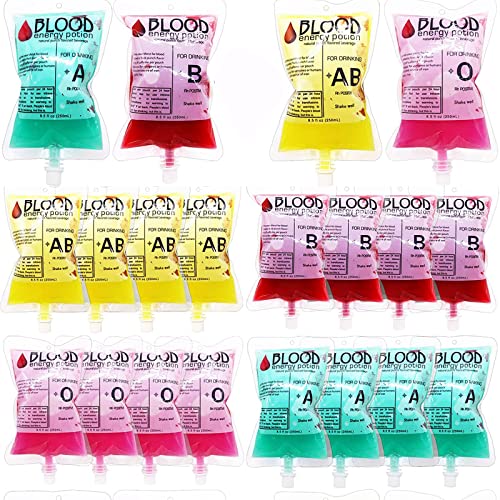 20 Stück Blutbeutel für Getränke, Halloween Blood IV Beutel, wiederverwendbare Energie-Getränke-Aufbewahrungsbeutel, Saftbeutel, 250 ml mit Kappe für Halloween, Zombie, Vampir, Partyzubehör, Kostüme, Requisiten, Dekoration 20 Stück Blutbeutel für Getränke, Halloween Blood IV Beutel, wiederverwendbare Energie-Getränke-Aufbewahrungsbeutel, Saftbeutel, 250 ml mit Kappe für Halloween, Zombie, Vampir, Partyzubehör, Kostüme, Requisiten, Dekoration von DSLIHA