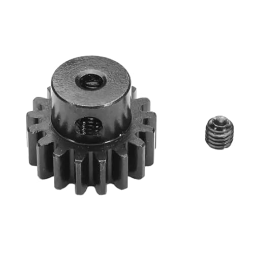 DSOUWEH Metall 38T Metall Diff Hauptgetriebe 17T Motorritzel für 1/18 Wltoys A949 RC Auto Metall Diff Hauptgetriebe und Motorritzel, Motorritzel von DSOUWEH