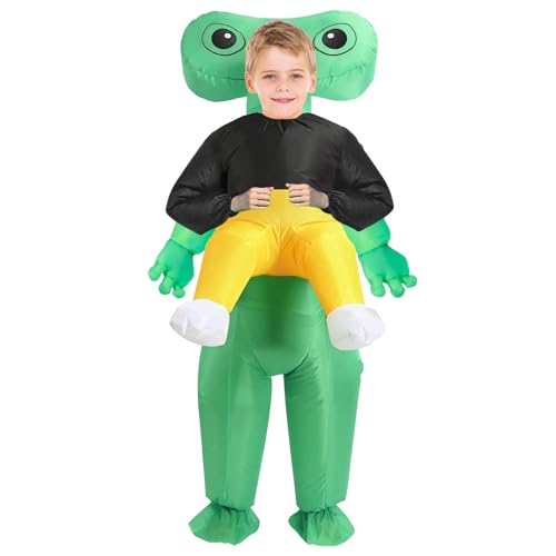 DSXCDE Alien Aufblasbares Kostüm, grün, lustig, neues Modell für aufblasbare Halloween-Kostüme, Weihnachts-Cosplay-Party, super lustig, Erwachsene von DSXCDE