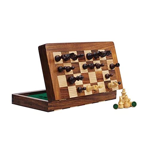 DSXUXU Schachbrett Neues antikes Schach Holz Schachmagnet Baum Dame Spielset Set Internationale Schachfiguren von DSXUXU