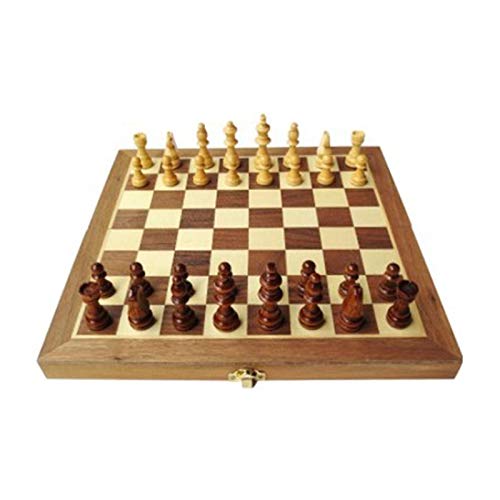 DSXUXU Tragbares, zusammenklappbares internationales Schachspiel, Figurenset, Brettspiel, lustige Spielesammlung, Brettspiel, Internationale Schachfiguren/30 x 30 cm von DSXUXU