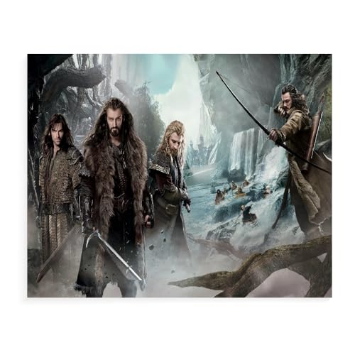 DTASSVEW Puzzle 500/1000/1500 Teile- Der Herr Der Ringe,Spiel Puzzles Für Erwachsene Kinder, Geschicklichkeitsspiel Für Die Ganze Familie HD Film Poster-D530 (DREI Größen) von DTASSVEW