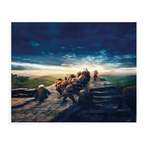 DTASSVEW Puzzle 500/1000/1500 Teile- Der Herr Der Ringe,Spiel Puzzles Für Erwachsene Kinder, Geschicklichkeitsspiel Für Die Ganze Familie Serie Poster-S012 (DREI Größen) von DTASSVEW