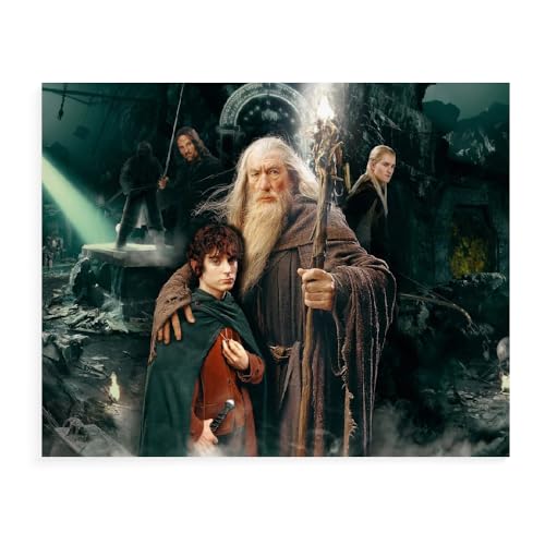 DTASSVEW Puzzle 500/1000/1500 Teile- Der Herr Der Ringe,Spiel Puzzles Für Erwachsene Kinder, Geschicklichkeitsspiel Für Die Ganze Familie Serie Poster-S080 (DREI Größen) von DTASSVEW