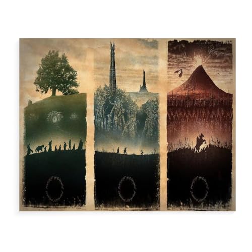 DTASSVEW Puzzle 500/1000/1500 Teile- Der Herr Der Ringe,Spiel Puzzles Für Erwachsene Kinder, Geschicklichkeitsspiel Für Die Ganze Familie Serie Poster-S360 (DREI Größen) von DTASSVEW