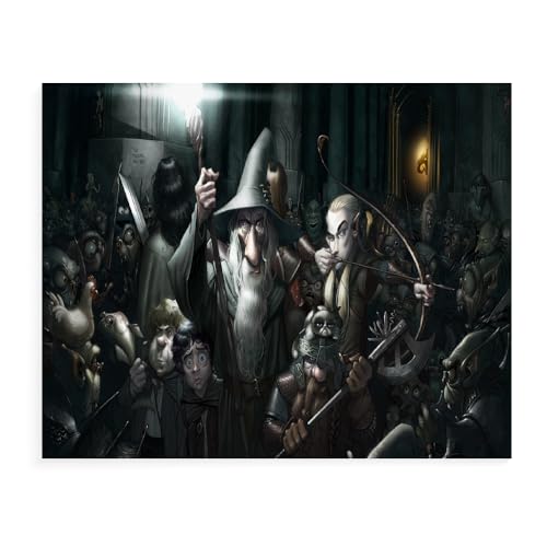 DTASSVEW Puzzle 500/1000/1500 Teile- Der Herr Der Ringe,Spiel Puzzles Für Erwachsene Kinder, Geschicklichkeitsspiel Für Die Ganze Familie Serie Poster-S482 (DREI Größen) von DTASSVEW