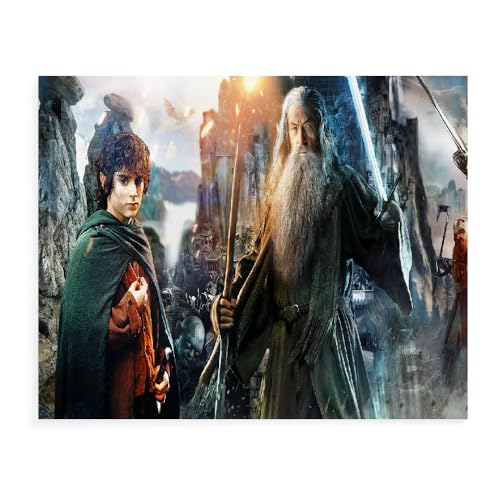 DTASSVEW Puzzle Erwachsene Holz Puzzle 500/1000/1500 Teile Freizeit- Der Herr Der Ringe Lernspielzeug, Kinder, Freunde Und Familie Serie Poster-S146 (DREI Größen) von DTASSVEW