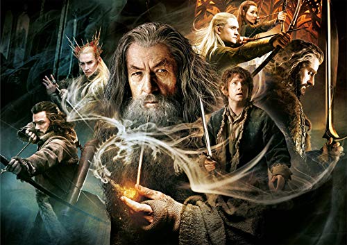 DTASSVEW Puzzle Erwachsene Holz Puzzle 500/1000/1500 Teile Freizeit- The Lord of The Rings Lernspielzeug, Kinder, Freunde Und Familie Filmplakat-s066 (DREI Größen) von DTASSVEW