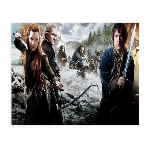 GUANGFAN 500/1000/1500 Puzzle - The Lord of The Rings Für Kinder Erwachsene Puzzle Educational Intellectual Decompressing Fun Family Game for Kinder Erwachsene Toy Filmplakat-A470 von DTASSVEW