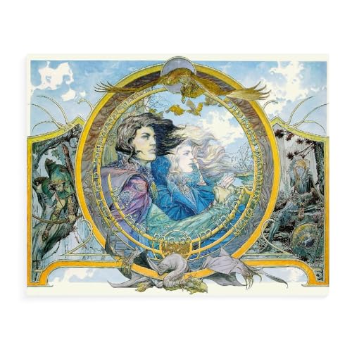 GUANGFAN 500/1000/1500 Puzzle - The Lord of The Rings Für Kinder Erwachsene Puzzle Educational Intellectual Decompressing Fun Family Game for Kinder Erwachsene Toy Filmplakat-A536 von DTASSVEW