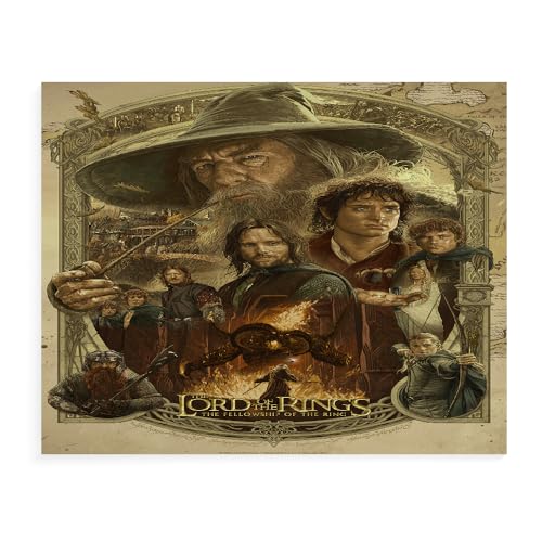 GUANGFAN Puzzle 500/1000/1500 Teile- The Lord of The Rings,Spiel Puzzles Für Erwachsene Kinder, Geschicklichkeitsspiel Für Die Ganze Familie Filmplakat-A027 (DREI Größen) von DTASSVEW